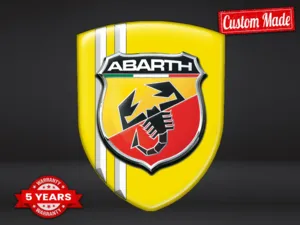 Fiat Abarth Logo Deportivo Máximo Duradero Estilo Pro Rendimiento